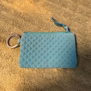 Quilted Blue Keychain Wallet Vera  Bradley